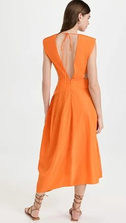 Cheapest ???? Tibi Italian Sporty Nylon Sleeveless Balloon ???? Dress Orange ???? -Veronica Beard Shop tibdb3033710bee 1652722134563 2 0. UX540 . QL90