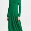 Promo ???? Tibi T-Shirt Off-Shoulder ???? Dress Green ????