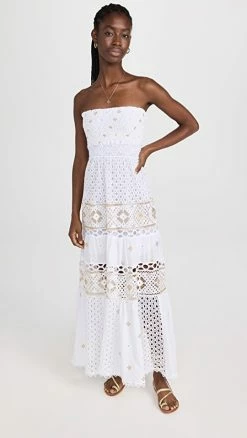 Discount ???? Temptation Positano Strapless Long Gold ???? Dress ????