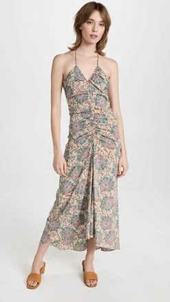 New ???? Veronica Beard Aldana ???? Dress Caramel Multi ????