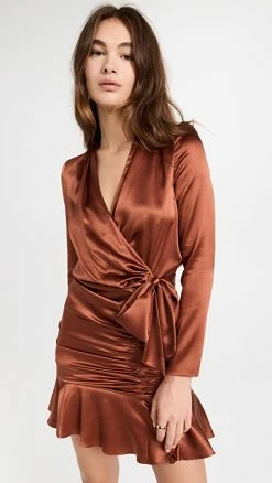 Buy ???? Veronica Beard Agatha ???? Dress Cognac ????