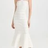 Budget ???? Victoria Beckham Scalloped Strap Flare ???? Dress White ???? -Veronica Beard Shop vbedb301861c925 1657828040482 2 0. UX540 . QL90