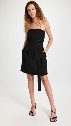 Top 10 ???? Victoria Beckham Strapless Mini ???? Dress Black ????
