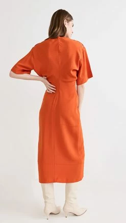Cheap ???? Victoria Beckham Utility Detail ???? Dress Orange ???? -Veronica Beard Shop vbedb3020010bee 1660326941737 2 0. UX540 . QL90