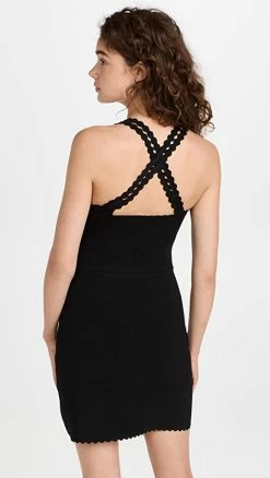 Cheapest ???? Victoria Beckham Scalloped Strap Mini ???? Dress Black ???? -Veronica Beard Shop vbedb302411cd2d 1663002187257 2 0. UX540 . QL90